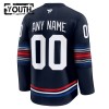 Lapsille NHL New York Rangers Pelipaita Custom Fanatics Premium 2024-25 Kolmas Navy